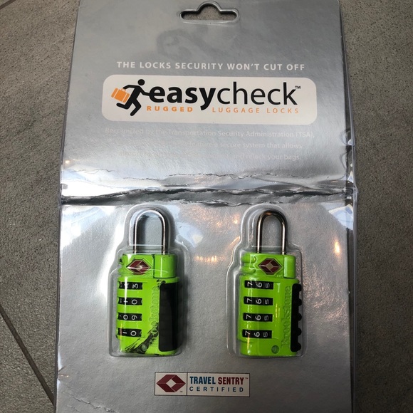 All new travel set! 2 Luggage locks & cotton bags - Picture 2 of 11